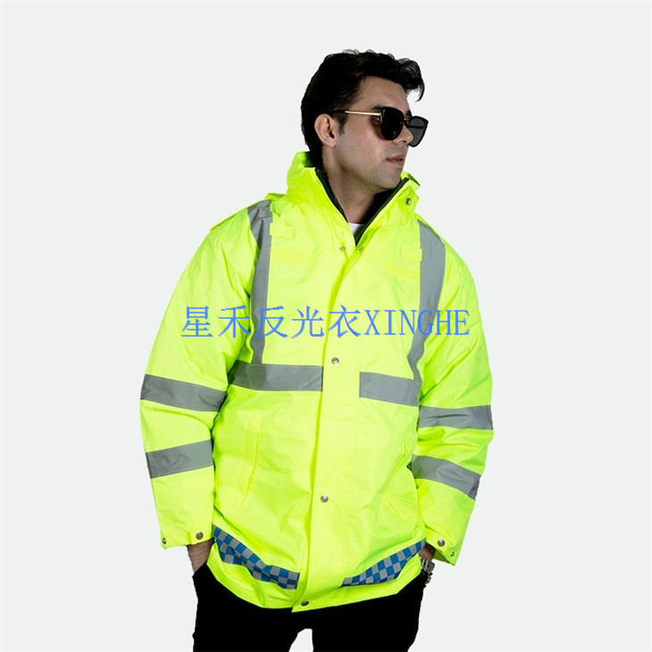 High Visibility Reflective Winter Bomber Jacket