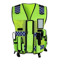Jaket Keselamatan Polis Reflektif Keterlihatan Yang Dipertingkatkan