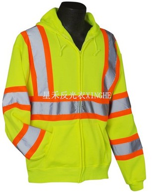 Sweatshirt Bertudung Hi Vis W/Belang Kontras