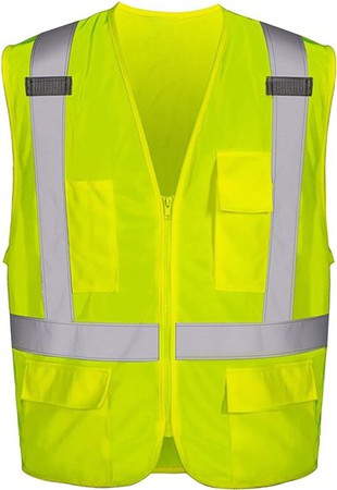 Jaket Keselamatan Kuning Pendarfluor